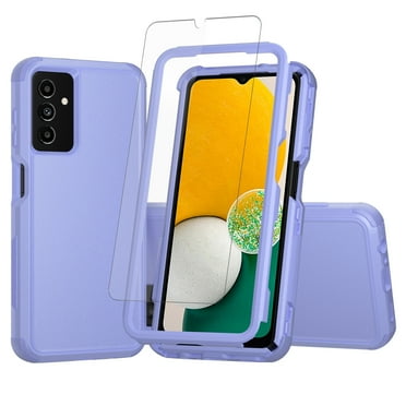 NIFFPD Galaxy A13 5G Case with Screen Protector Shockproof Drop Protection Cover for Samsung Galaxy A13 5G Light Purple