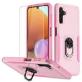 thumbnail image 1 of NIFFPD Galaxy A13 5G Case with Screen Protector, Shockproof Phone Cover Case with Ring Kickstand for Samsung Galaxy A13 5G Pink, 1 of 7