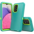 thumbnail image 1 of NIFFPD Galaxy A33 5G Case, Samsung A33 5G Case, Dual Layer Heavy-Duty Rugged Shockproof Anti-Drop Protective Case for Samsung Galaxy A33 5G Green&Yellow, 1 of 6