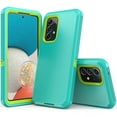 thumbnail image 1 of NIFFPD Galaxy A53 5G Case, Samsung A53 5G Case, Dual Layer Heavy-Duty Rugged Shockproof Anti-Drop Protective Case for Samsung Galaxy A53 5G Green&Yellow, 1 of 6