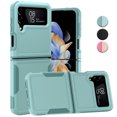 thumbnail image 1 of NIFFPD Galaxy Z Flip 4 5G Case, Samsung Z Flip 4 5G Case, Shockproof Drop protection Cover Phone Case for Samsung Galaxy Z Flip 4 5G Light Green, 1 of 7