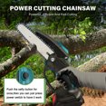 thumbnail image 1 of NIFFPD Mini Chainsaw, Electric Chainsaw,6 Inch mini chainsaw Cordless,Brushless Handheld Electric Chainsaw for Wood Cutting Tree Trimming (Battery Included) Black, 1 of 7