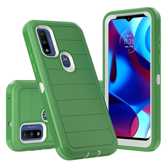 NIFFPD Moto G Pure Case,Moto G Power 2022 Case, Dual Layer Rugged Shockproof Anti-Drop Protective Case for Moto G Pure Case/ Moto G Power 2022