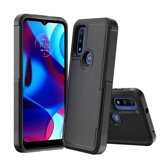 NIFFPD Moto G Pure Case,Moto G Power 2022 Case Tough Rugged Shockproof Protective for Motorola Moto G Pure/G Power 2022 Black