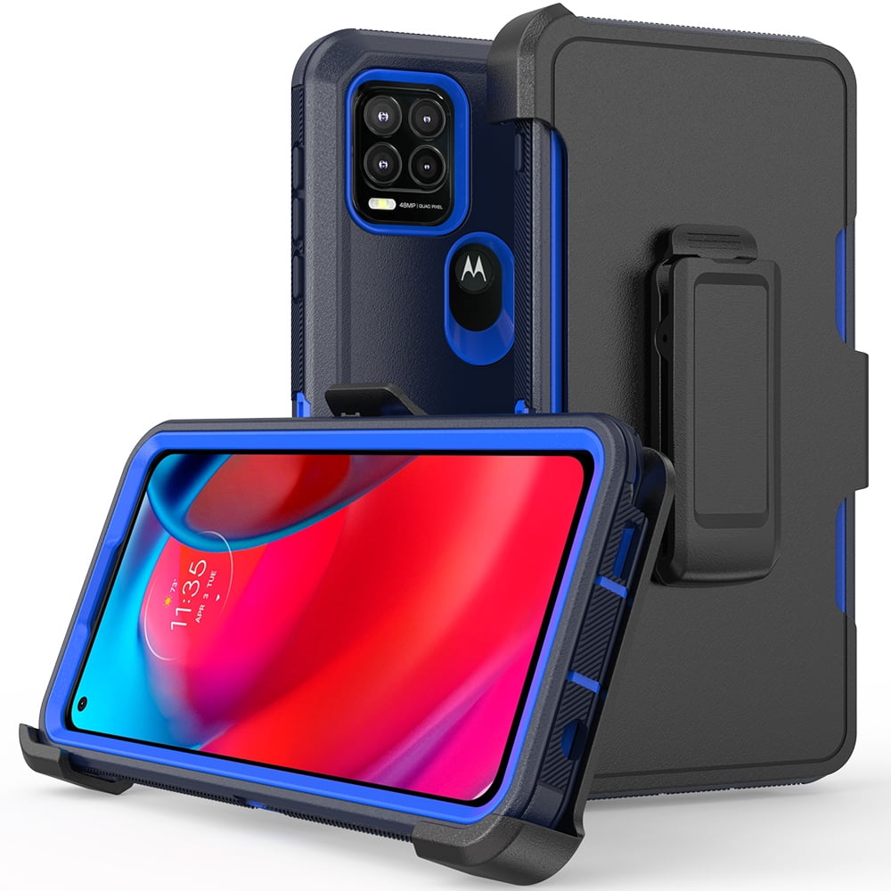 NIFFPD Moto G Stylus 5G 2021 Case, Shockproof Cover with Belt-Clip