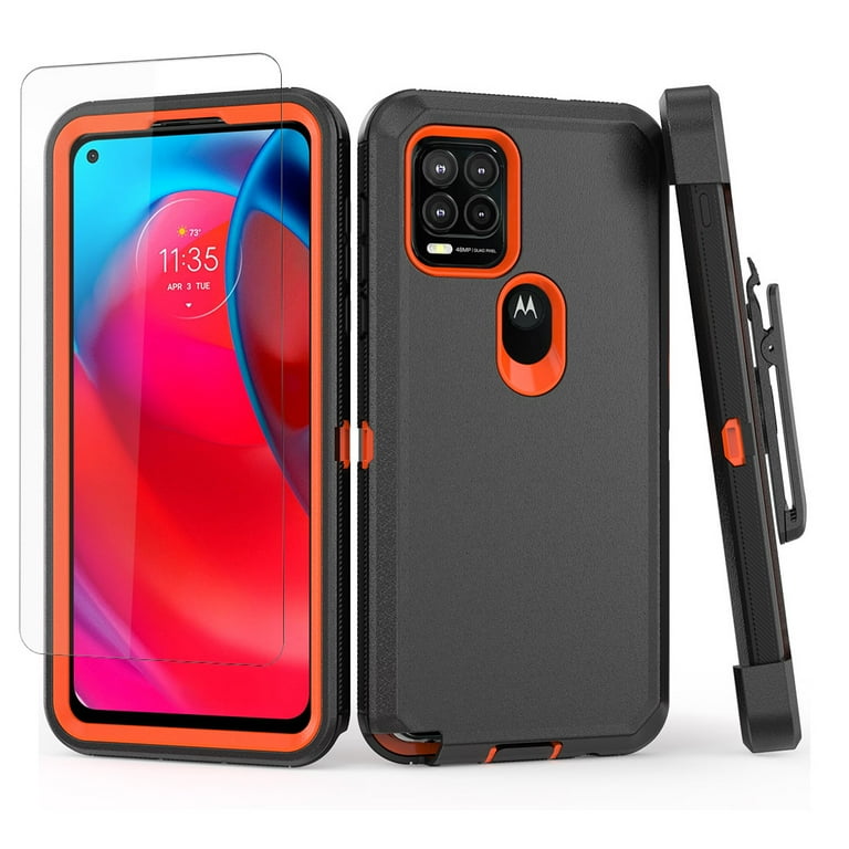 NIFFPD Moto G Stylus 5G 2021 Case with Screen Protector Full Body - Main Image