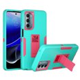 thumbnail image 1 of NIFFPD Moto G Stylus 5G 2022 Case Heavy Duty Shockproof Phone Case for Motorola Moto G Stylus 5G 2022 Support Car Mount Green&Rose Red, 1 of 6