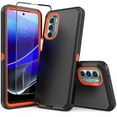thumbnail image 1 of NIFFPD Moto G Stylus 5G 2022 Case with Screen Protector Full Body Shockproof Phone Cover for Motorola Moto G Stylus 5G 2022 Black&Orange, 1 of 6
