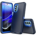thumbnail image 1 of NIFFPD Moto G Stylus 5G 2022 Case with Screen Protector Full Body Shockproof Phone Cover for Motorola Moto G Stylus 5G 2022 Dark blue&Blue, 1 of 6