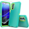 thumbnail image 1 of NIFFPD Moto G Stylus 5G 2022 Case with Screen Protector Full Body Shockproof Phone Cover for Motorola Moto G Stylus 5G 2022 Green&Yellow, 1 of 6
