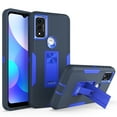 thumbnail image 1 of NIFFPD Motorola G Pure Case, Moto G Power 2022 Case Military Grade Heavy Duty Magnetic Kickstand Car Mount Protection Dark Blue&Blue, 1 of 7