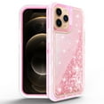 thumbnail image 1 of NIFFPD Phone Case iPhone 13 Pro Max Bling Glitter Quicksand Sparkle Clear & Shockproof Protective Cover iPhone 13 Pro Max Case for Women Girls Cute Pink, 1 of 6