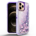 thumbnail image 1 of NIFFPD Phone Case iPhone 13 Pro Max Bling Glitter Quicksand Sparkle Clear & Shockproof Protective Cover iPhone 13 Pro Max Case for Women Girls Cute Purple, 1 of 6