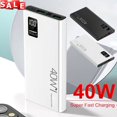 thumbnail image 1 of NIFFPD Power Bank 20000mAh Portable Fast Charger External Battery Backup for All CellPhones, Tablets, and Electronic Devices White, 1 of 5