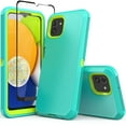 thumbnail image 1 of NIFFPD Samsung Galaxy A03 Case with Screen Protector Full-Body Shockproof Phone Case for Galaxy A03 Green&Yellow, 1 of 6