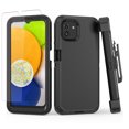 thumbnail image 1 of NIFFPD Samsung Galaxy A03 Case with Screen Protector Full-Body Shockproof Phone Case for Galaxy A03 with Belt-Clip Holster Black, 1 of 7