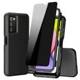 thumbnail image 1 of NIFFPD Samsung Galaxy A03S Case with Screen Protector (Anti Spy Privacy) Tough Rugged Shockproof Protective Phone Case for Galaxy A03S Black, 1 of 8