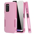 thumbnail image 1 of NIFFPD Samsung Galaxy A03S Case with Screen Protector (Anti Spy Privacy) Tough Rugged Shockproof Protective Phone Case for Galaxy A03S Pink, 1 of 8