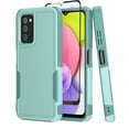 thumbnail image 1 of NIFFPD Samsung Galaxy A03S Case with Screen Protector (Black Border) Tough Rugged Shockproof Protective Phone Case for Galaxy A03S Light Green, 1 of 8