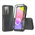 thumbnail image 1 of NIFFPD Samsung Galaxy A03S Case with Screen Protector + Camera Lens Protector Tough Rugged Shockproof Protective Phone Cover for Galaxy A03S Black, 1 of 8