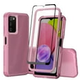thumbnail image 1 of NIFFPD Samsung Galaxy A03S Case with Screen Protector + Camera Lens Protector Tough Rugged Shockproof Protective Phone Cover for Galaxy A03S Pink, 1 of 8