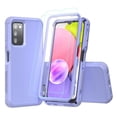 thumbnail image 1 of NIFFPD Samsung Galaxy A03S Case with Screen Protector Tough Rugged Shockproof Protective Phone Case for Galaxy A03S Pink Light Purple, 1 of 8