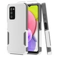thumbnail image 1 of NIFFPD Samsung Galaxy A03S Case with Screen Protector Tough Rugged Shockproof Protective Phone Case for Galaxy A03S White&Gray, 1 of 8