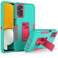 thumbnail image 1 of NIFFPD Samsung Galaxy A13 5G Case, Heavy Duty Shockproof Phone Case with Kickstand Support Car Mount Green&Rose Red, 1 of 6