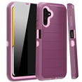 thumbnail image 1 of NIFFPD Samsung Galaxy A13 5G Case with Screen Protector (Anti Spy Privacy) Tough Rugged Shockproof Protective Phone Case for Galaxy A13 5G Wine&Pink, 1 of 6