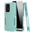 thumbnail image 1 of NIFFPD Samsung Galaxy A33 5G Case with Screen Protector (Anti Spy Privacy) Tough Rugged Shockproof Protective Phone Case for Galaxy A33 5G Light Green, 1 of 8
