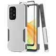 thumbnail image 1 of NIFFPD Samsung Galaxy A33 5G Case with Screen Protector (Black Border) Tough Rugged Shockproof Protective Phone Case for Galaxy A33 5G White&Gray, 1 of 8
