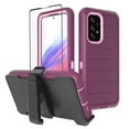 thumbnail image 1 of NIFFPD Samsung Galaxy A53 5G Case with Screen Protector (Anti Spy Privacy) Tough Rugged Shockproof Protective Phone Case with Belt-Clip Holster Wine&Pink, 1 of 6
