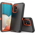 thumbnail image 1 of NIFFPD Samsung Galaxy A53 5G Case with Screen Protector Full-Body Shockproof Phone Case for Galaxy A53 5G Black&Orange, 1 of 6