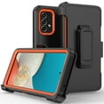 thumbnail image 1 of NIFFPD Samsung Galaxy A53 5G with Belt-Clip Holster, Tough Rugged Shockproof Protective Phone Case for Galaxy A53 5G Black&Orange, 1 of 6