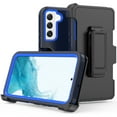 thumbnail image 1 of NIFFPD Samsung Galaxy S22 5G with Belt-Clip Holster, Tough Rugged Shockproof Protective Phone Case for Galaxy S22 5G Dark Blue&Blue, 1 of 7