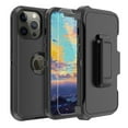 thumbnail image 1 of NIFFPD iPhone 13 Pro Max Case with Belt-Clip Holster, Heavy Duty Hard Shockproof Protective Phone Case for iPhone 13 Pro Max 6.7" with Screen Protector Black, 1 of 7