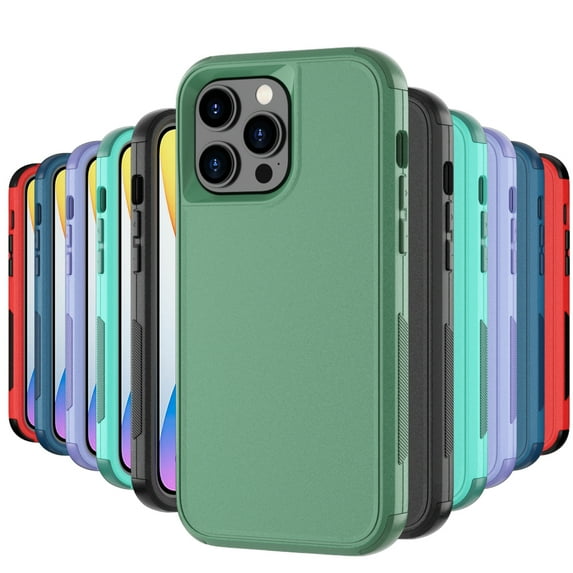 NIFFPD iPhone 14 Case, Shockproof Full Coverage Protective Cover Phone Case for iPhone 14 6.1" Green