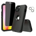 thumbnail image 1 of NIFFPD iPhone 14 Plus Case with Screen Protector （Anti Spy Privacy） + Camera Lens Protector, Heavy Duty Hard Shockproof Phone Case for iPhone 14 Plus 6.7" Black, 1 of 7