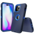 thumbnail image 1 of NIFFPD iPhone 14 Pro Case, Heavy Duty Hard Shockproof Protective Phone Case for iPhone 14 Pro 6.1" Dark Blue+Blue, 1 of 4