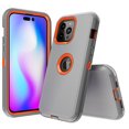 thumbnail image 1 of NIFFPD iPhone 14 Pro Case, Heavy Duty Hard Shockproof Protective Phone Case for iPhone 14 Pro 6.1" Gray+Orange, 1 of 4