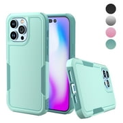 NIFFPD iPhone 14 Pro Case, Shockproof Full Coverage Protective Cover Phone Case for iPhone 14 Pro 6.1" Green