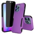 thumbnail image 1 of NIFFPD iPhone 14 Pro Case with Screen Protector（Anti Spy Privacy）, Shockproof Full Coverage Protective Cover Phone Case for iPhone 14 Pro 6.1" Purple, 1 of 7