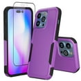 thumbnail image 1 of NIFFPD iPhone 14 Pro Max Case with Screen Protector, Shockproof Full Coverage Protective Cover Phone Case for iPhone 14 Pro Max 6.7" Purple, 1 of 7