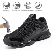 NIFOFISE Steel Toe Work Shoes for Men & Women - Lightweight Composite Toe with Air Cushion & Puncture Proof