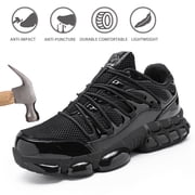 NIFOFISE Steel Toe Work Shoes for Men & Women - Lightweight Composite Toe with Air Cushion & Puncture Proof