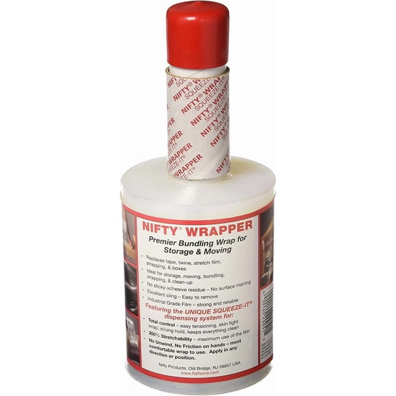 NIFTY Nifty Wrapper Roll - Squeeze-It Dispenser - 5" x 1000, Multicolor