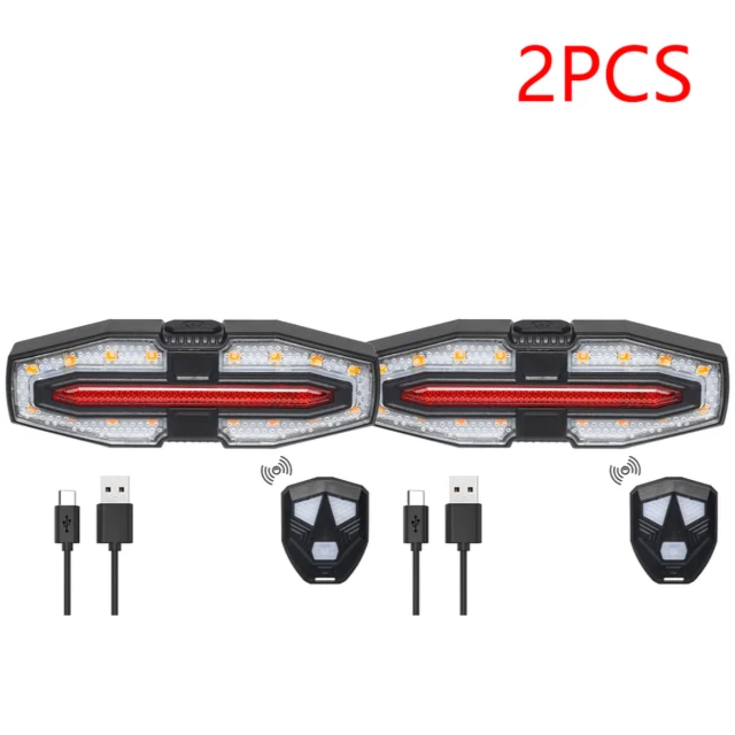 NIFUJIN Bike Lights Back Rear Light USB Rechargeable Bike Indicator