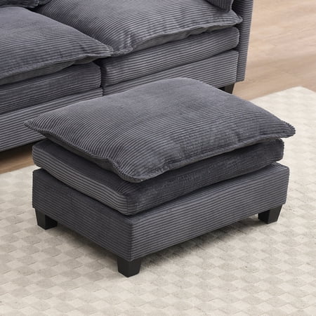 NIGHTLY HUG DARK GRAY VELVET COMBO SOFA