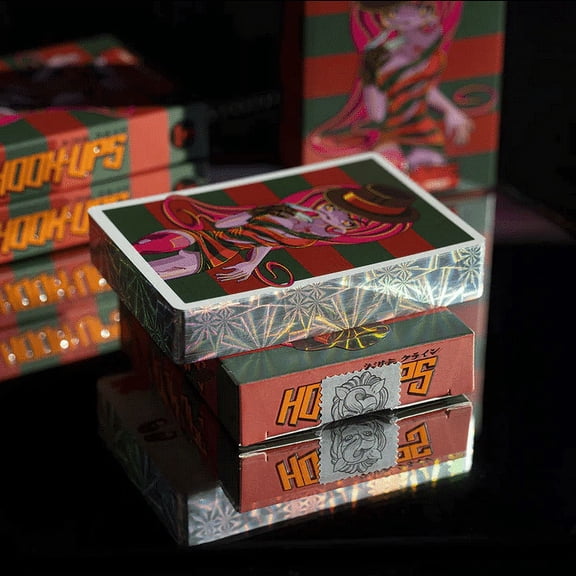 NIGHTMARE ON HOOKUPS STREET LIMITED GILDED EDITION Playing Cards Sinister Silver