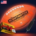 thumbnail image 1 of NIGHTMATCH Glow in The Dark Football - Ultra Bright Waterproof LED Light Up Football - Pump & Batteries incl. - Official Size 6 LED Football for Indoor & Outdoor, 1 of 5
